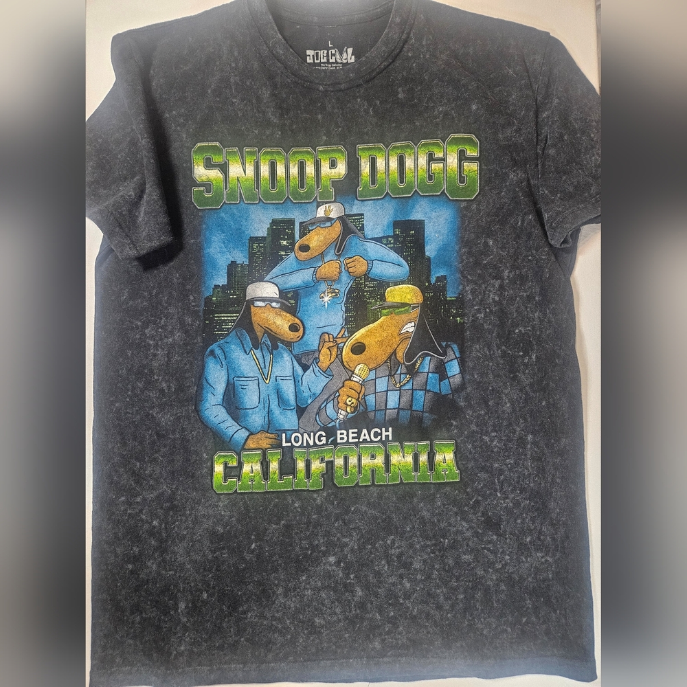 Snoop Dogg T-Shirt Mens Large Joe Cool Distressed Early 90s‎ Hip-Hop Throwback